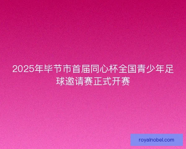 2025年毕节市首届同心杯全国青少年足球邀请赛正式开赛
